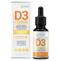 WISH WITAMINA D3 SENIOR 4000IU W KROPLACH 30 ML