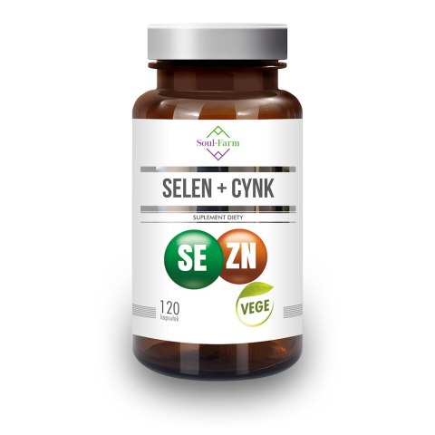 SELEN + CYNK 120 KAPSUŁEK (15 mg + 300 mcg) - SOUL FARM