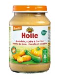 DYNIA Z CUKINIĄ I ZIEMNIAKAMI BEZ DODATKU CUKRÓW BEZGLUTENOWE OD 6 MIESIĄCA DEMETER BIO 190 g - HOLLE