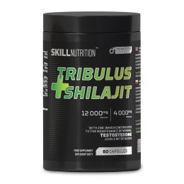 TRIBULUS + SHILAJIT (MUMIO) BUZDYGANEK SHILAJIT - 60 VEGAN CAPS SKILL