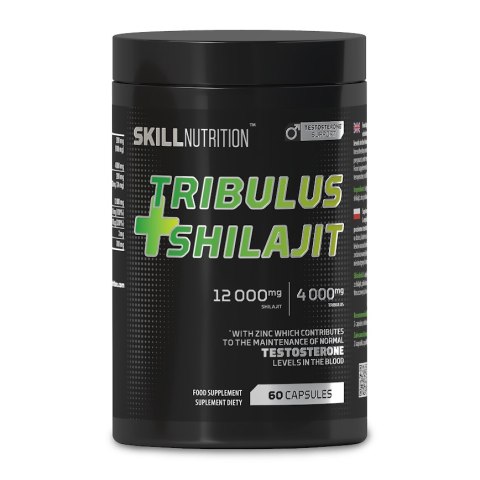 TRIBULUS + SHILAJIT (MUMIO) BUZDYGANEK SHILAJIT - 60 VEGAN CAPS SKILL