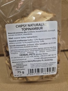Herbal Pets Naturalne Chipsy z Topinamburu dla Królika - Zdrowa Przekąska