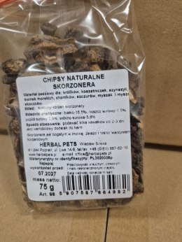 Herbal Pets chipsy skorzonera dla królików i gryzoni 75g
