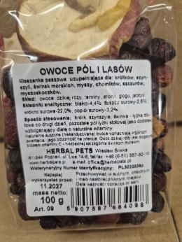 Herbal Pets owoce pól i lasów dla królików i gryzoni 100g