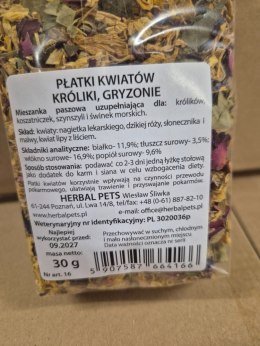 Herbal Pets płatki kwiatów dla królików i gryzoni 30g