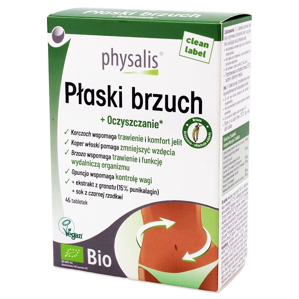 Tabletki na płaski brzuch BIO 45 szt. PHYSALIS
