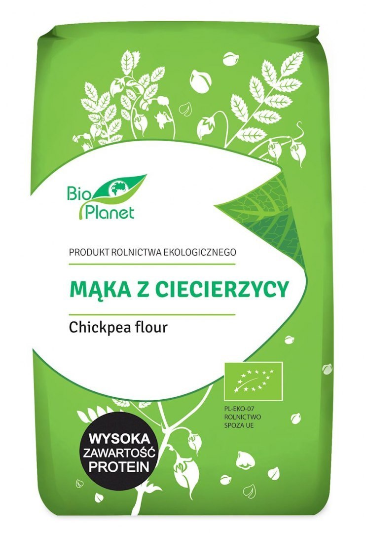 naturalna mąka z ciecierzycy