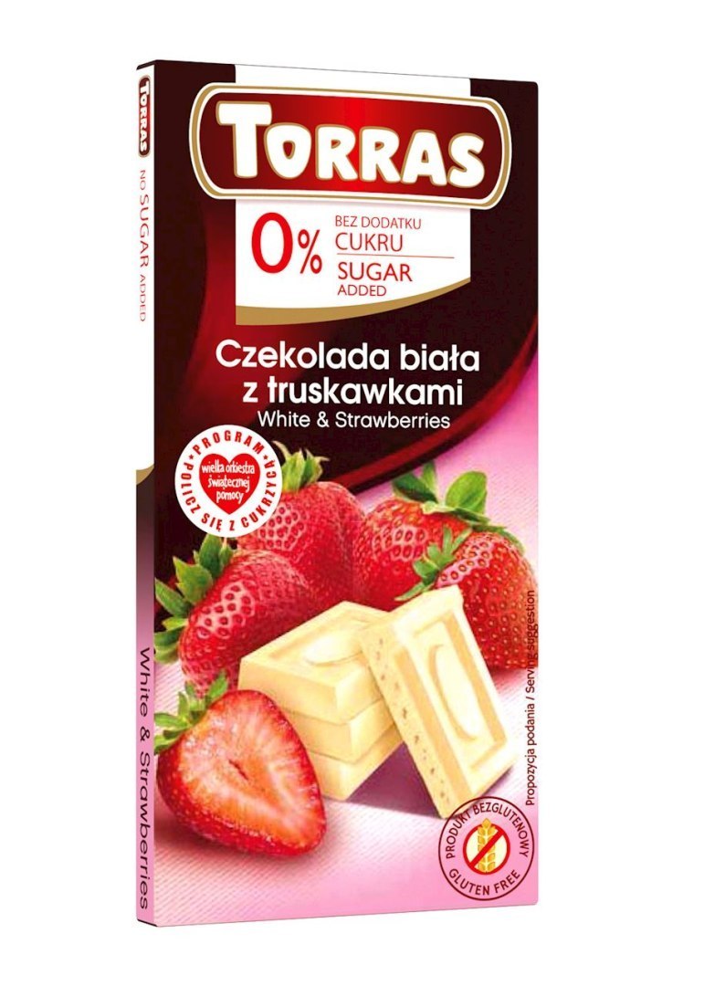 biała czekolada z truskawką
